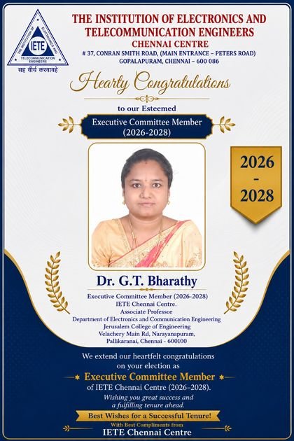 Dr. G. T. Bharathy, Executive Committee Member