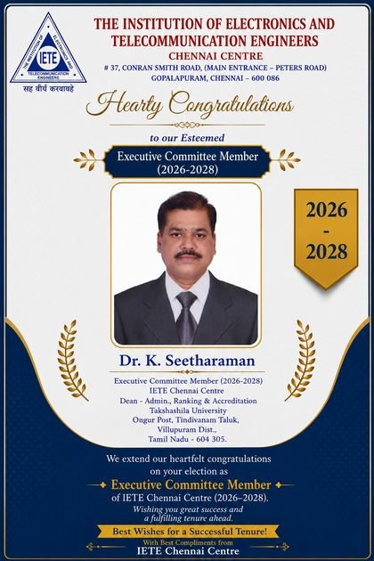 Dr. K. Seetharaman, Executive Committee Member
