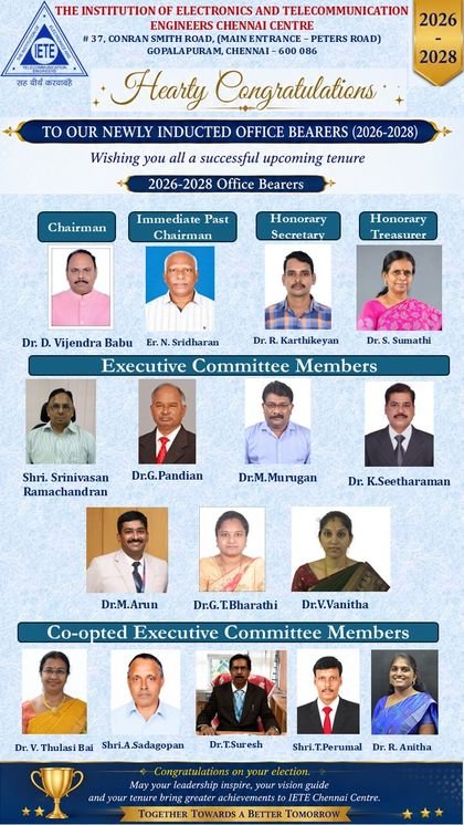 Office Bearers and Executive Committee, 2026&ndash;2028